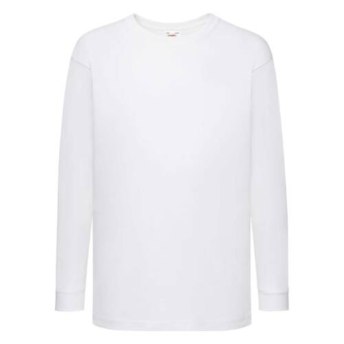 Fruit of the Loom Kids Valueweight Long Sleeve T Kids Valueweight Long Sleeve T – 104, White-30