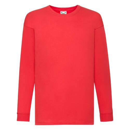 Fruit of the Loom Kids Valueweight Long Sleeve T Kids Valueweight Long Sleeve T – 104, Red-40