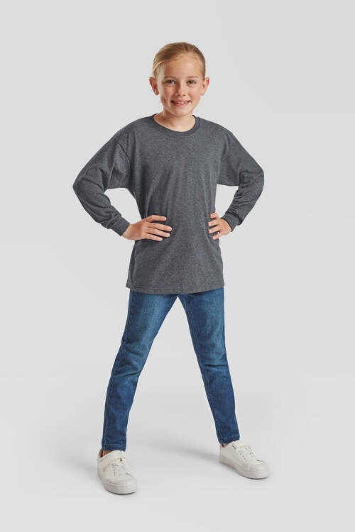 Fruit of the Loom Kids Valueweight Long Sleeve T