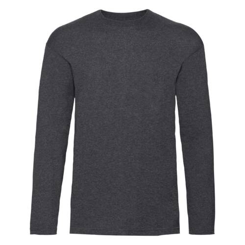 Fruit of the Loom Valueweight Long Sleeve T Valueweight Long Sleeve T – 2XL, Dark Heather Grey-HD