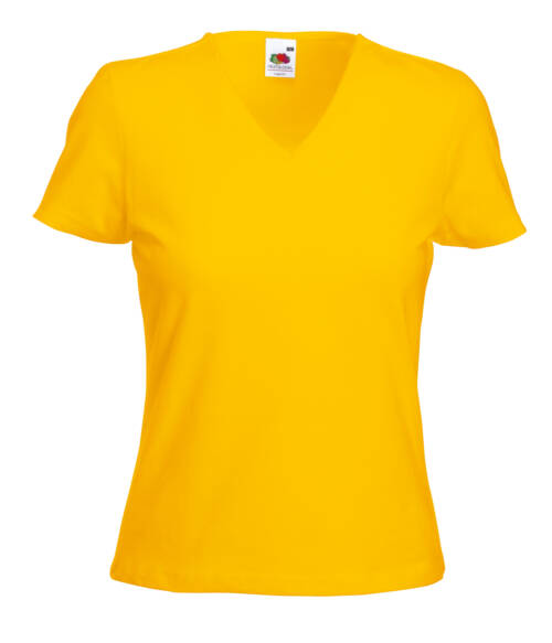 Fruit of the Loom Lady-Fit V-Neck T Lady-Fit V-Neck T – S, sonnenblumengelb-34