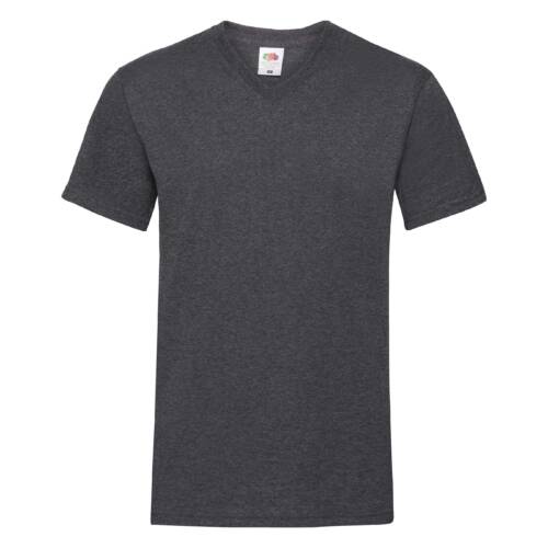 Fruit of the Loom Valueweight V-Neck T Valueweight V-Neck T – 2XL, Dark Heather Grey-HD