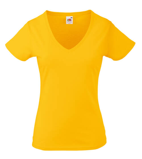 Fruit of the Loom Lady-Fit Valueweight V-Neck T Lady-Fit Valueweight V-Neck T – XL, sonnenblumengelb-34