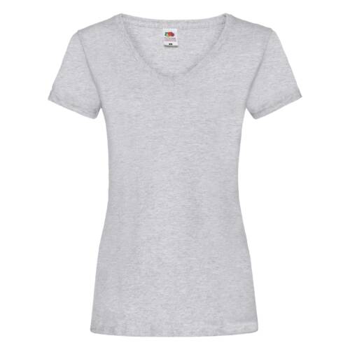 Fruit of the Loom Ladies Valueweight V-Neck T Ladies Valueweight V-Neck T – 2XL, Heather Grey-94