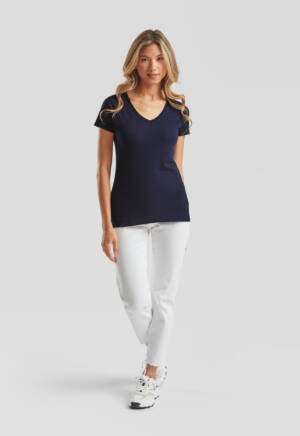 Fruit of the Loom Ladies Valueweight V-Neck T