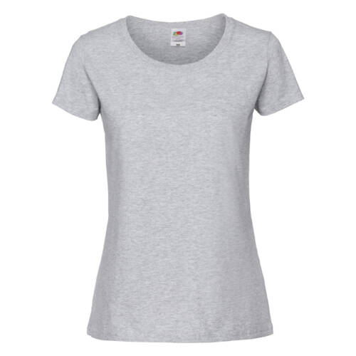 Fruit of the Loom Ladies Iconic 195 Ringspun Premium T Ladies Iconic 195 Ringspun Premium T – 2XL, Heather Grey-94