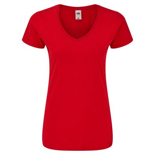 Fruit of the Loom Ladies Iconic 150 V-Neck T Ladies Iconic 150 V-Neck T – 2XL, Red-40