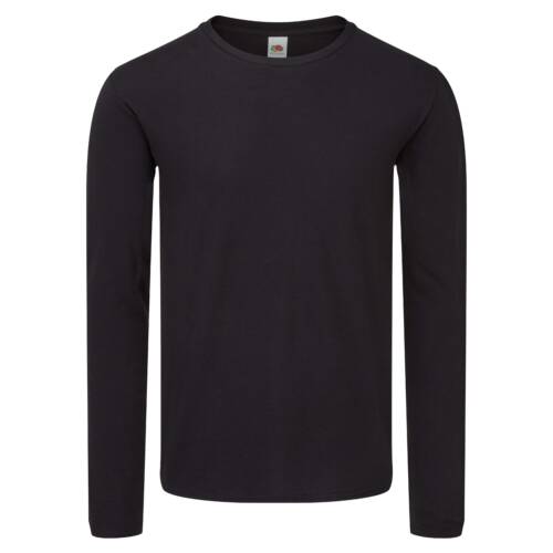 Fruit of the Loom Iconic 150 Classic Long Sleeve T Iconic 150 Classic Long Sleeve T – 2XL, Black-36