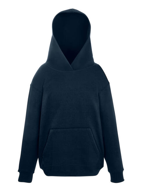 Fruit of the Loom Kids Unique Hooded Sweat Kids Unique Hooded Sweat – 128, Deep Navy-AZ