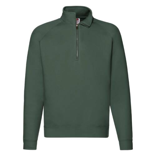 Fruit of the Loom Premium Zip Neck Sweat Premium Zip Neck Sweat – 2XL, Bottle Green-38