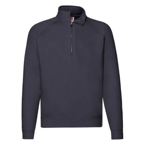 Fruit of the Loom Premium Zip Neck Sweat Premium Zip Neck Sweat – 2XL, Deep Navy-AZ