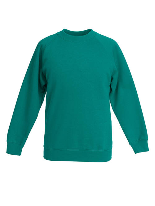 Fruit of the Loom Kids Premium Raglan Sweat Kids Premium Raglan Sweat – 104, smaragdgrün-77