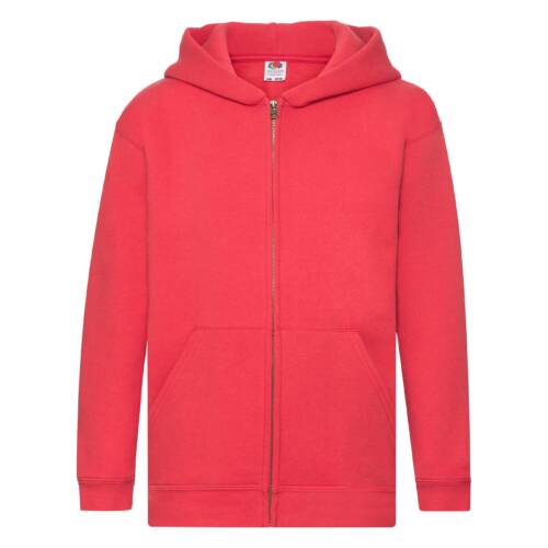 Fruit of the Loom Kids Premium Hooded Sweat Jacket Kids Premium Hooded Sweat Jacket – 116, Red-40