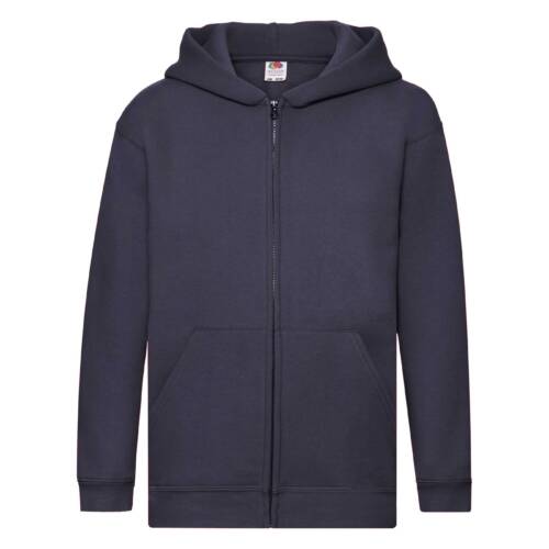 Fruit of the Loom Kids Premium Hooded Sweat Jacket Kids Premium Hooded Sweat Jacket – 116, Deep Navy-AZ