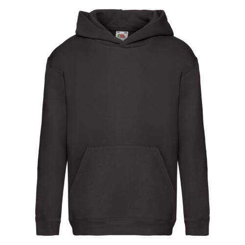 Fruit of the Loom Kids Premium Hooded Sweat Kids Premium Hooded Sweat – 116, Black-36