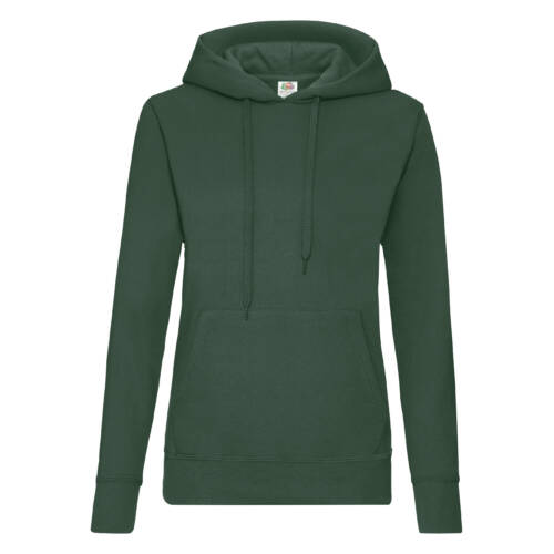 Fruit of the Loom Ladies Classic Hooded Sweat Ladies Classic Hooded Sweat – 2XL, Bottle Green-38