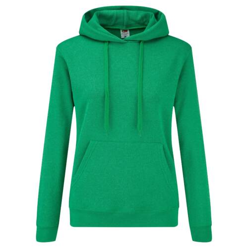 Fruit of the Loom Ladies Classic Hooded Sweat Ladies Classic Hooded Sweat – 2XL, Heather Green-RX