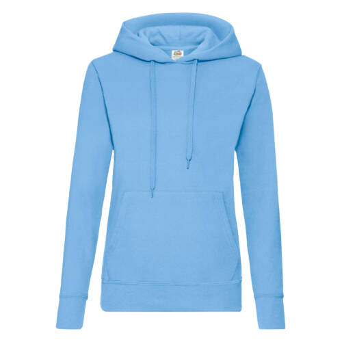 Fruit of the Loom Ladies Classic Hooded Sweat Ladies Classic Hooded Sweat – 2XL, Sky Blue-YT