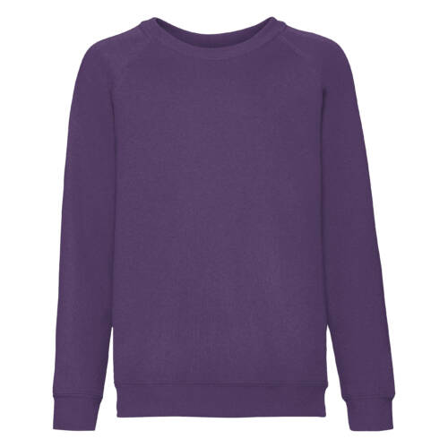 Fruit of the Loom Kids Classic Raglan Sweat Kids Classic Raglan Sweat – 104, Purple-PE