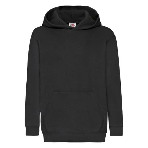 Fruit of the Loom Kids Classic Hooded Sweat Kids Classic Hooded Sweat – 116, Black-36