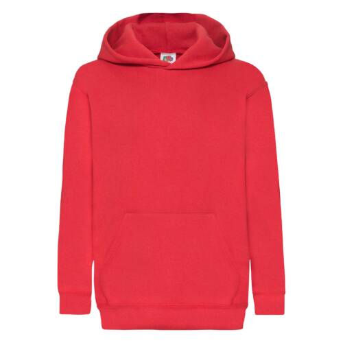 Fruit of the Loom Kids Classic Hooded Sweat Kids Classic Hooded Sweat – 116, Red-40