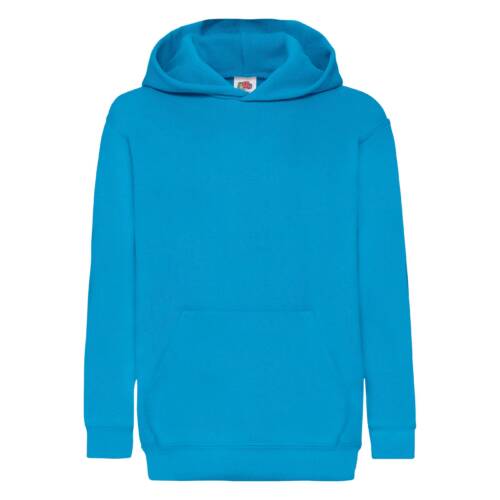 Fruit of the Loom Kids Classic Hooded Sweat Kids Classic Hooded Sweat – 116, Azure Blue-ZU