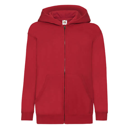 Fruit of the Loom Kids Classic Hooded Sweat Jacket Kids Classic Hooded Sweat Jacket – 116, Red-40