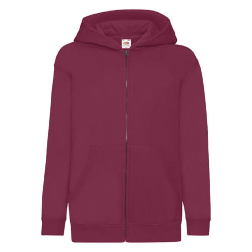 Fruit of the Loom Kids Classic Hooded Sweat Jacket Kids Classic Hooded Sweat Jacket – 116, Burgundy-41