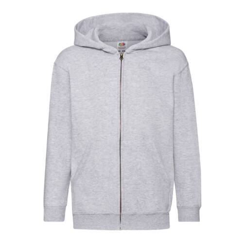 Fruit of the Loom Kids Classic Hooded Sweat Jacket Kids Classic Hooded Sweat Jacket – 116, Heather Grey-94