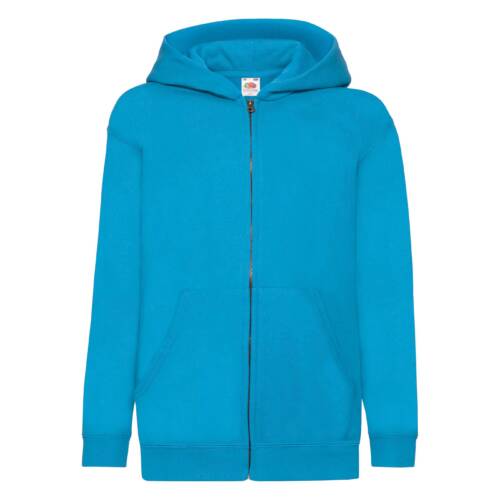 Fruit of the Loom Kids Classic Hooded Sweat Jacket Kids Classic Hooded Sweat Jacket – 116, Azure Blue-ZU