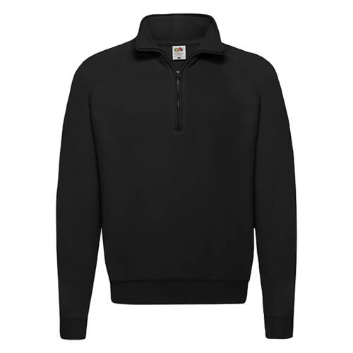 Fruit of the Loom Classic Zip Neck Sweat Classic Zip Neck Sweat – 2XL, Black-36