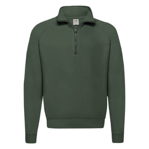 Fruit of the Loom Classic Zip Neck Sweat Classic Zip Neck Sweat – 2XL, Bottle Green-38