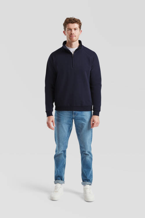 Fruit of the Loom Classic Zip Neck Sweat