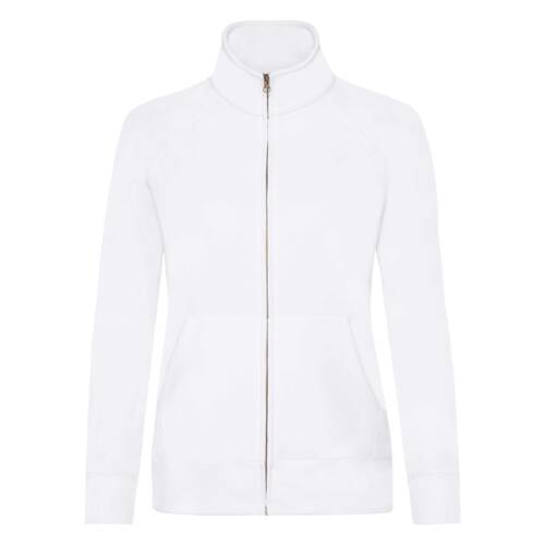 Fruit of the Loom Ladies Premium Sweat Jacket Ladies Premium Sweat Jacket – 2XL, White-30