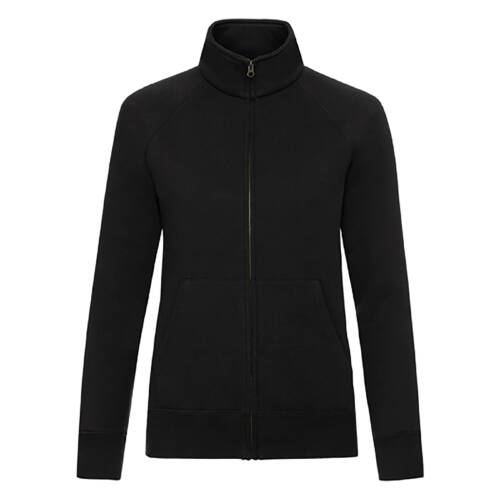 Fruit of the Loom Ladies Premium Sweat Jacket Ladies Premium Sweat Jacket – 2XL, Black-36