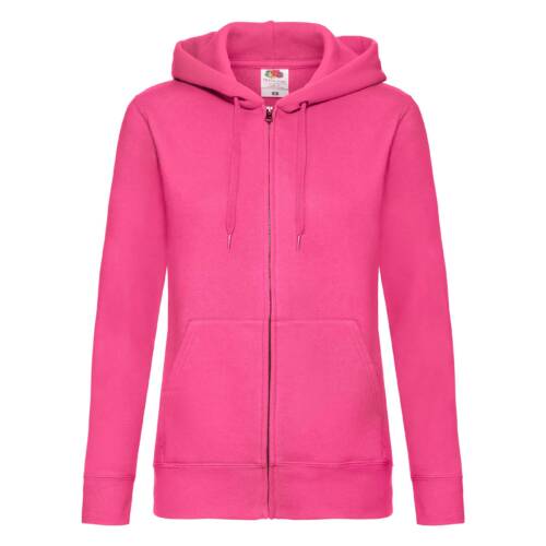 Fruit of the Loom Ladies Premium Hooded Sweat Jacket Ladies Premium Hooded Sweat Jacket – 2XL, Fuchsia-57