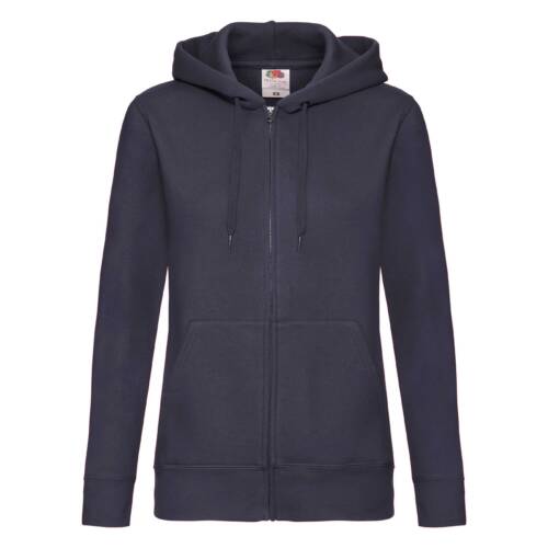 Fruit of the Loom Ladies Premium Hooded Sweat Jacket Ladies Premium Hooded Sweat Jacket – 2XL, Deep Navy-AZ