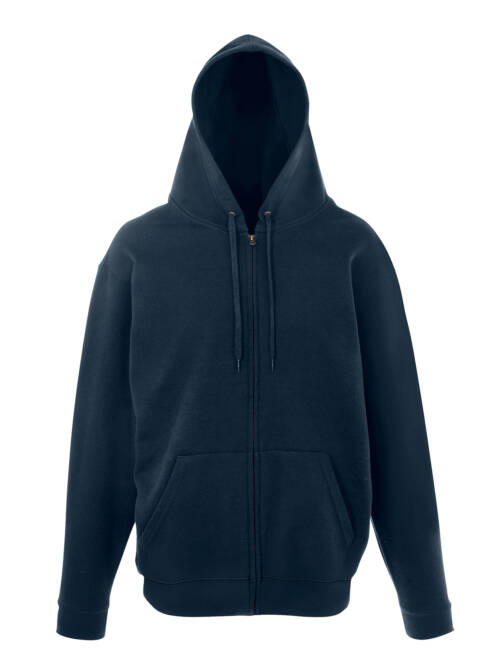 Fruit of the Loom Unique Hooded Sweat Jacket Unique Hooded Sweat Jacket – 2XL, Deep Navy-AZ
