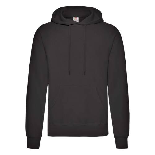 Fruit of the Loom Classic Hooded Sweat Classic Hooded Sweat – 2XL, Black-36