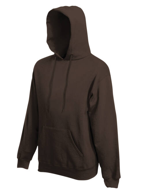 Fruit of the Loom Classic Hooded Sweat Classic Hooded Sweat – L, Chocolate-CQ