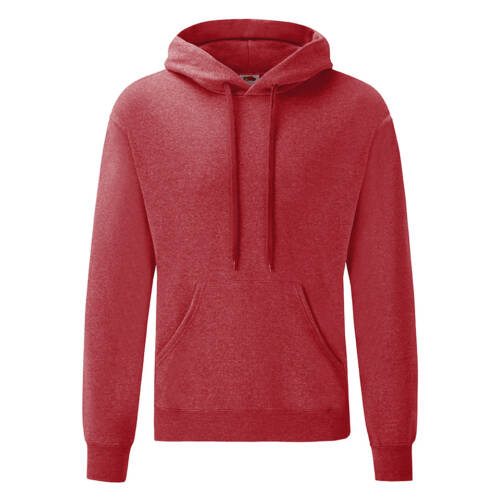 Fruit of the Loom Classic Hooded Sweat Classic Hooded Sweat – 2XL, Heather Red-VH