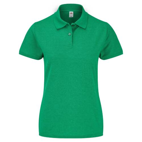 Fruit of the Loom Ladies 65/35 Polo Ladies 65/35 Polo – 2XL, Heather Green-RX