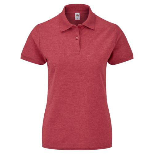 Fruit of the Loom Ladies 65/35 Polo Ladies 65/35 Polo – 2XL, Heather Red-VH
