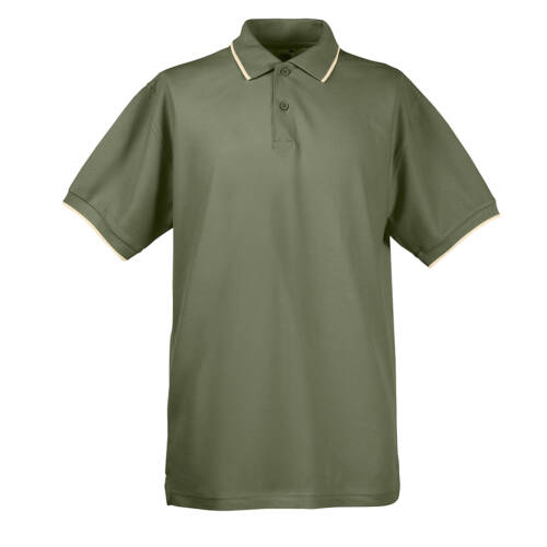 Fruit of the Loom Tipped Polo Tipped Polo – M, classic olive/stone-OS