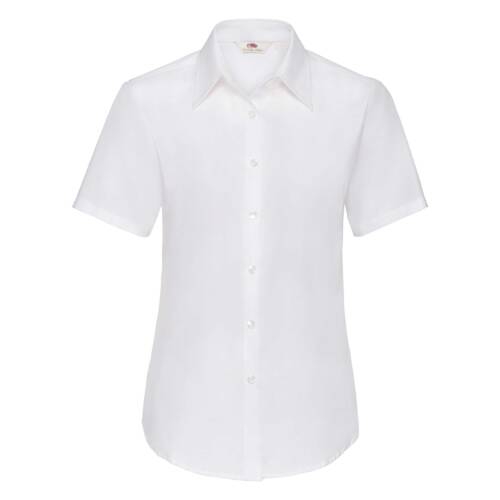 Fruit of the Loom Ladies Short Sleeve Oxford Shirt Ladies Short Sleeve Oxford Shirt – 2XL, White-30