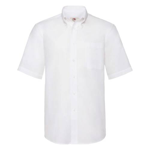 Fruit of the Loom Short Sleeve Oxford Shirt Short Sleeve Oxford Shirt – 2XL, White-30