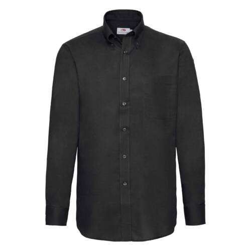 Fruit of the Loom Long Sleeve Oxford Shirt Long Sleeve Oxford Shirt – 2XL, Black-36