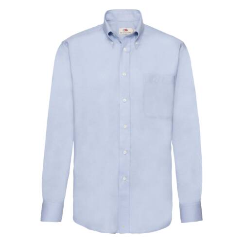 Fruit of the Loom Long Sleeve Oxford Shirt Long Sleeve Oxford Shirt – 2XL, Oxford Blue-OD