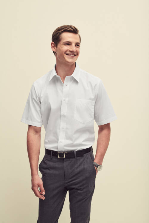 Fruit of the Loom Short Sleeve Poplin Shirt