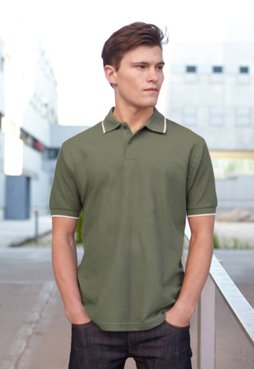 Fruit of the Loom Tipped Polo